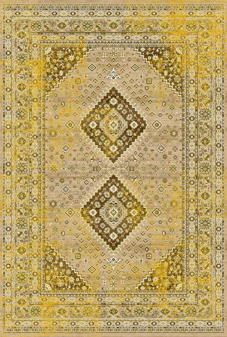 فرش ابریشم ماشینی مدرن و سنتی مناسب حال و پذیرایی برند وارکالا کد ABRISHAM SM 602