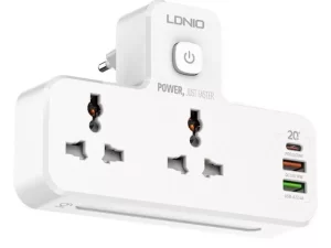 چند راهی 2 سوکت و 2 یواسبی و یک تایپسی الدنیو Ldnio Power Strip SC2311