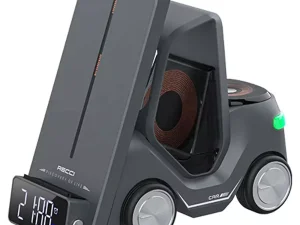 شارژر وایرلس، استند و ساعت دیجیتال زنگدار رومیزی 15 وات رسی RCW-37