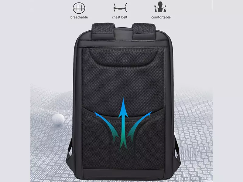 کوله پشتی یو اس بی دار ضد آب لپ تاپ 15.6 اینچ بنج Bange BG-2517 Men Business Backpack