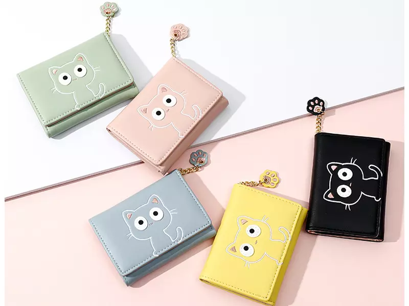کیف پول دخترانه فانتزی با زنجیر تزئینی تائومیک میک TAOMICMIC 929591 small cartoon short wallet women