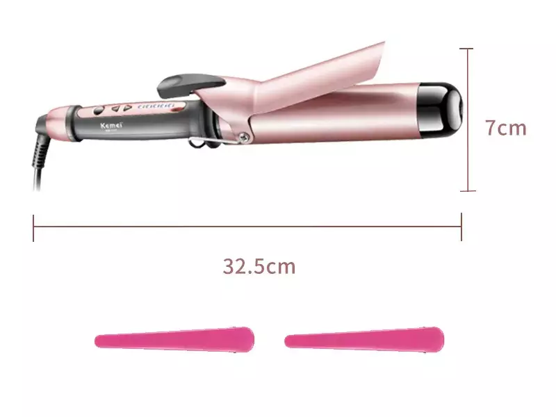 بابلیس حرفه‌ای موی سر کمی Kemei KM-1717 Curling Iron Professional Hair Curl