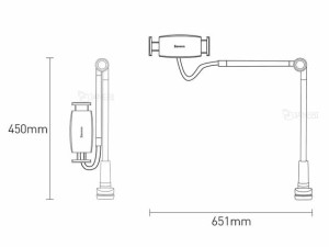 پایه نگهدارنده گوشی و تبلت بیسوس Baseus Otaku Life Rotary Adjustment Lazy Holder