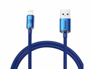 کابل لایتنینگ 1.2 متری بیسوس Baseus CAJY000001 Crystal Shine 1.2m Lightning Cable