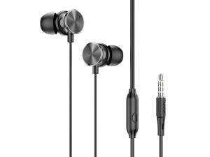 هندزفری سیمی پلاتینیوم با جک 3.5 میلیمتری هوکو Hoco Wired earphones 3.5mm M96 Platinum with mic