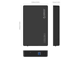 باکس هارد اینترنال به اکسترنال اوریکو ORICO 3588US3 3.5 inch USB 3.0 Hard Drive Enclosure