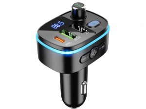 شارژر فندکی سریع و FM پلیر هوکو HOCO Car charger Fast PD20W+QC3.0 BT FM transmitter E62