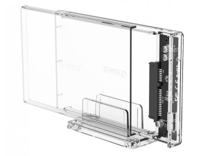 باکس هارد اینترنال به اکسترنال اوریکو با استند ORICO 2.5 inch Transparent USB3.0 Hard Enclosure Stand 2159U3