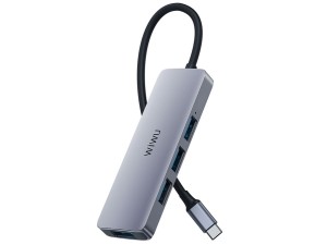 هاب تایپ سی چهار پورت یو اس بی فلزی ویوو WiWU Alpha A440 Pro Usb C Hub 4-in-1