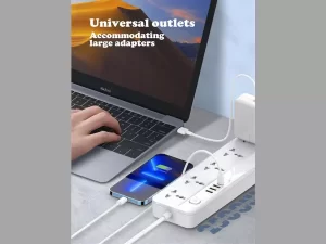 چند راهی برق ۵ سوکت، 3 یو اس بی و 1 تایپ سی الدنیو LDNIO SC5415 Power Strip With USB Port