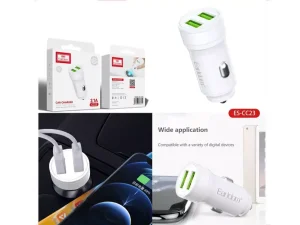 شارژر فندکی دو پورت یو اس بی ارلدام Earldom 2port car charger ES-CC23