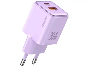 شارژر دیواری تایپ سی و یو اس بی 30 وات و 18 وات یوسامز USAMS US-CC189 PD 30W Charger Adaptateur