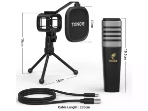 میکروفن کندانسر تونور TONOR TC30 USB Condenser Microphone