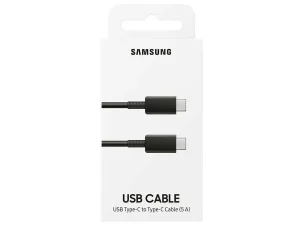 کابل سوپر فست شارژ اصلی دو سر تایپ سی 20 سانتی‌متری سامسونگ SAMSUNG 5A USB-C to USB-C Cable EP-DA705BBEGUS