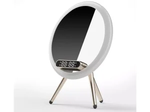 آینه رومیزی هوشمند شارژی و شارژر بی سیم چندکاره Lanlang Magic Mirror Q6