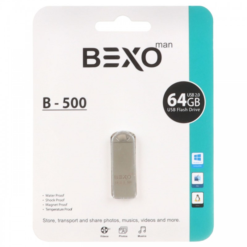 bexo b-500 USB2 64GB packed