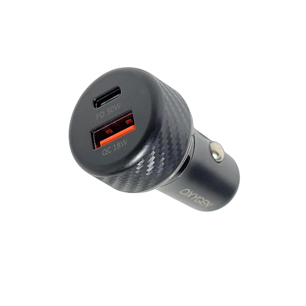 شارژر فندکی دو پورت اکسیژن مدل AC04 توان 48 وات، بدنه پلاستیکی، PD و QC3