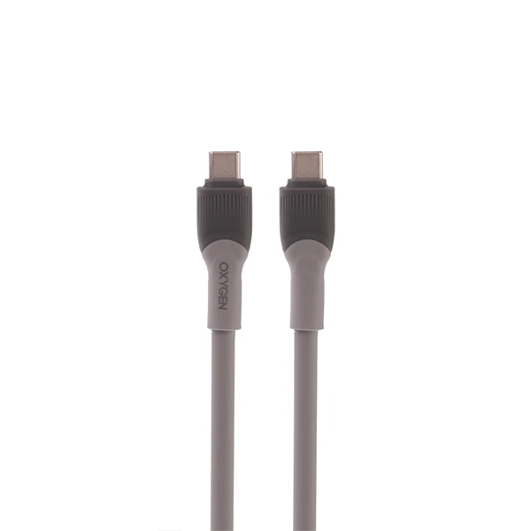 کابل شارژ دو سر تایپ سی اکسیژن مدل LX14 طول ۱ متر، جنس سیلیکونی ضخیم