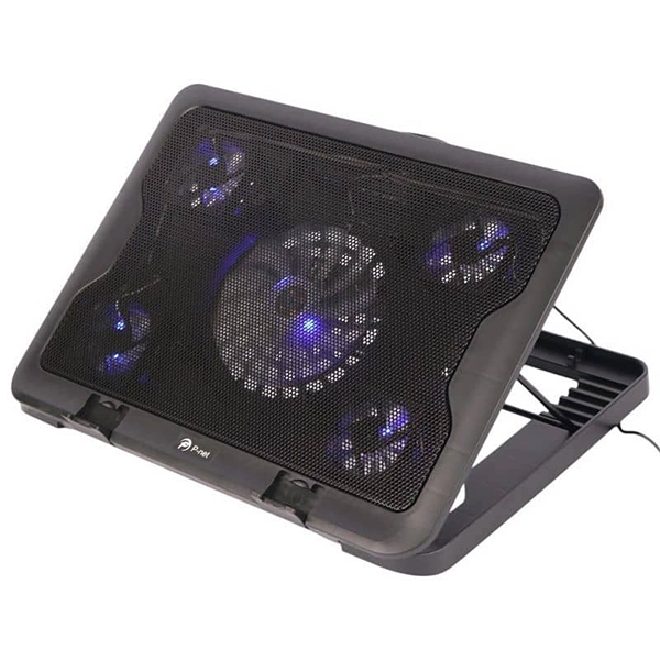 خرید کولپد پی نت مدل P704 (P-NET P704) با چهار فن بیصدا، چراغ LED و تنظیم ارتفاع مخصوص لپتاپ تا 17 اینچ