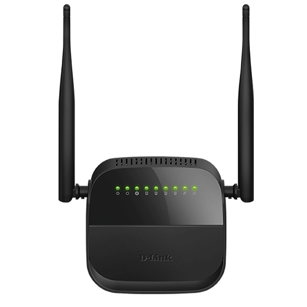 مودم +ADSL2 دی‌لینک مدل DL-124 وایرلس ۲ آنتن  با ۴ پورت LAN