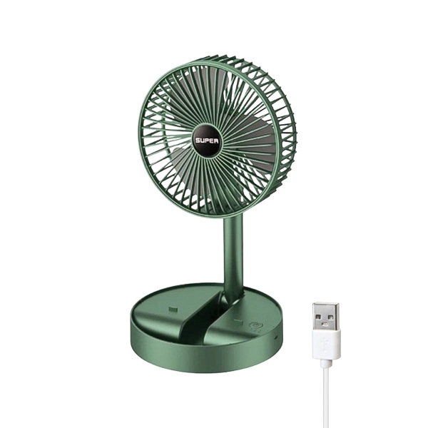 پنکه رومیزی تلسکوپی و تاشو مدل Folding Fan (تامین برق با USB)