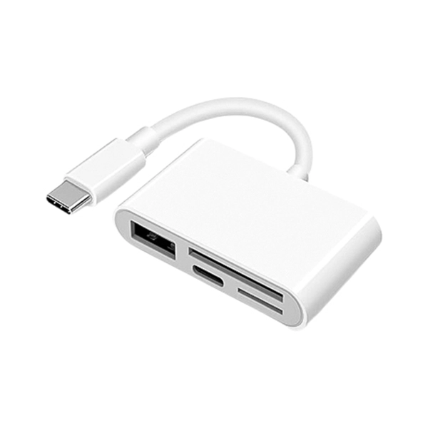 هاب 4 در 1 تایپ سی OTG به همراه رم ریدر و پورت USB