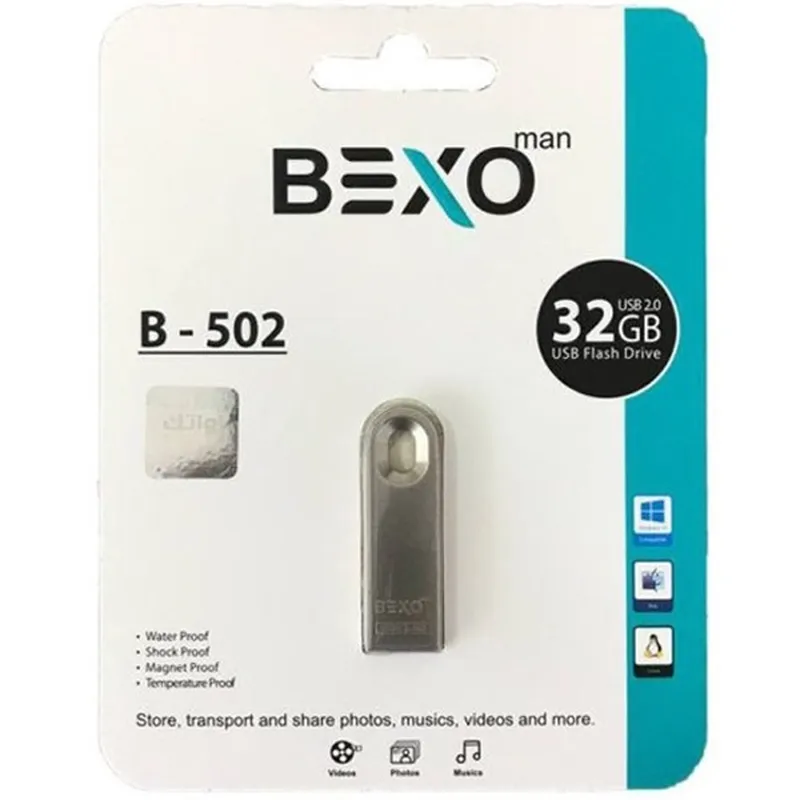 فلش مموری 32 گیگابایتی بکسو مدل BEXO B-502