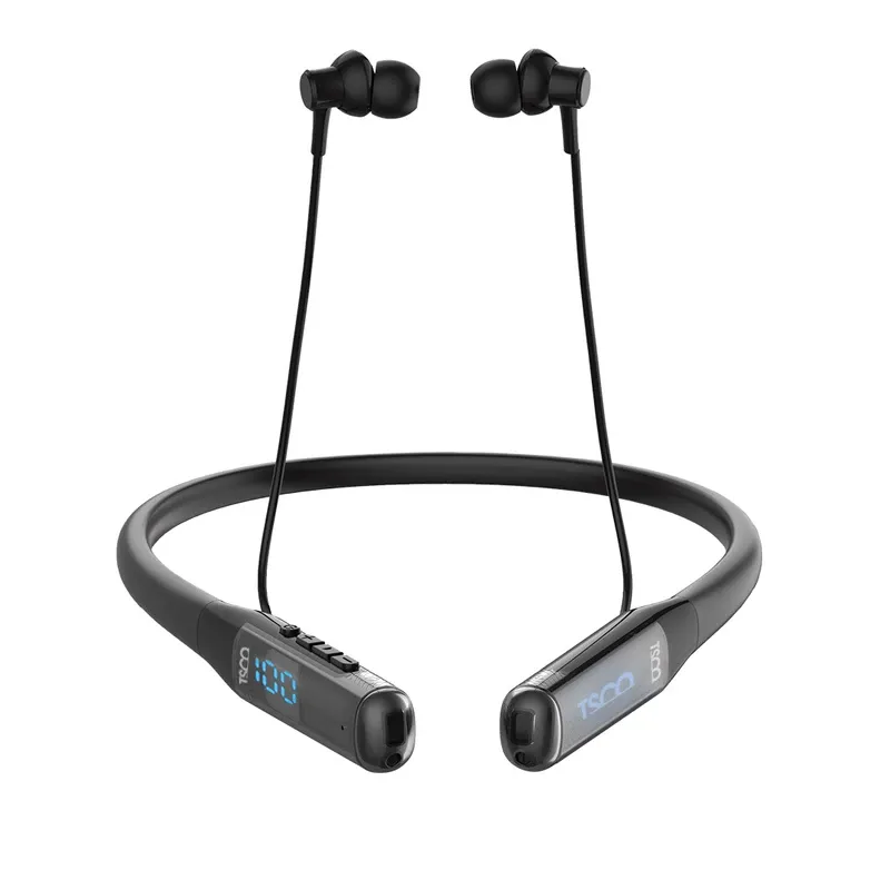 هندزفری بلوتوثی گردنی تسکو مدل TH 6384 با نمایشگر LED و باتری قدرتمند