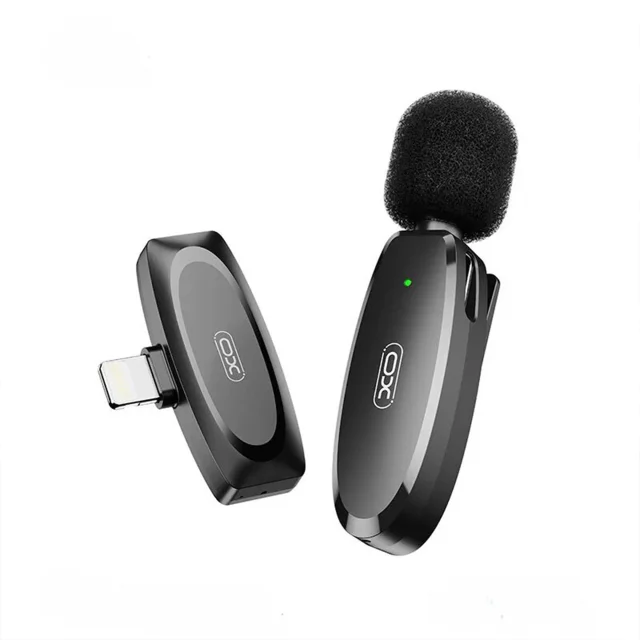 میکروفون یقه‌ای بی‌سیم XO مدل MKF08B مخصوص آیفون (Lightning)