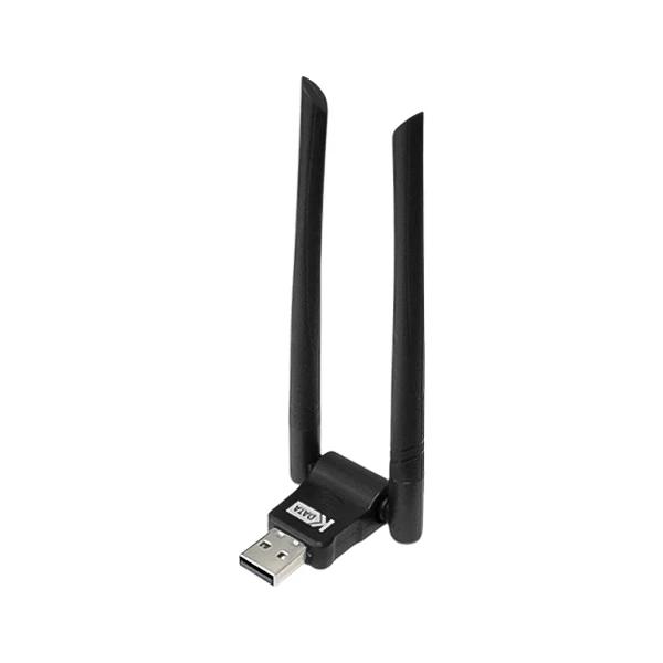 کارت شبکه بی‌سیم USB کی‌دیتا (KDATA) مدل KW006 دو آنتن