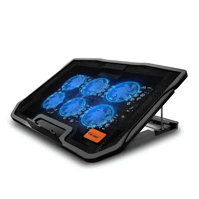پایه خنک کننده لپ تاپ 6  فن دی نت (  D−net ) مدل  H9  (پشتیبانی تا  17 اینچ)