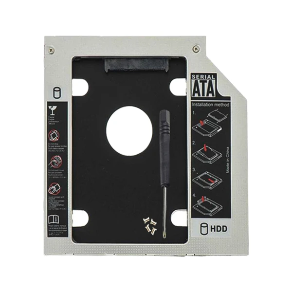 خرید براکت هارد لپ تاپ (HDD Caddy) ضخامت 9.5 میلی‌متر | جایگزین دی‌وی‌دی رایتر