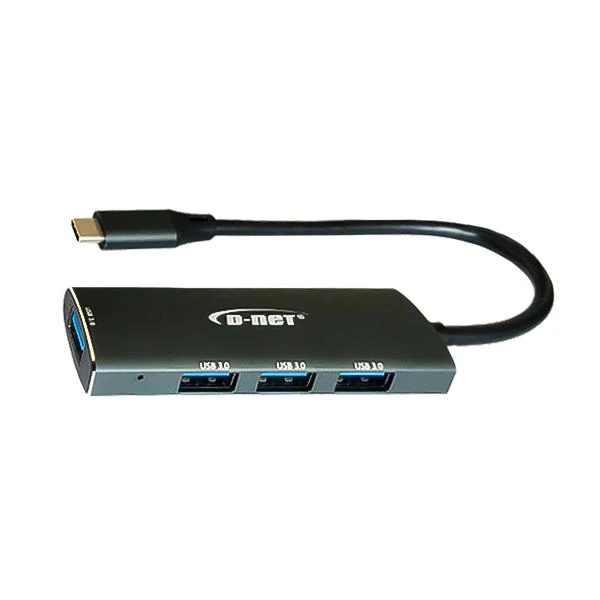 هاب 4 پورت تایپ سی (Type-C) به USB 3.0 دی نت مدل 065 بدنه فلزی