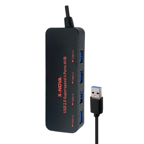 هاب 4 پورت USB 3.0 ایکس نووا (X-NOVA) مدل X1080 (با ورودی آداپتور)