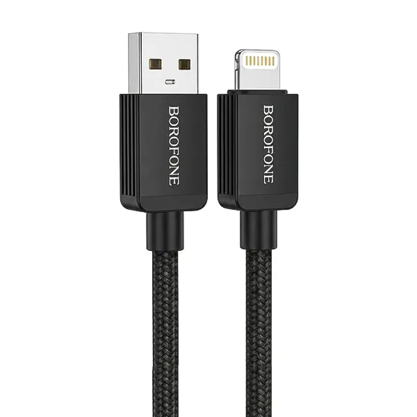 کابل USB به لایتنینگ Borofone BX120 طول 1 متر | شارژ سریع 2.4 آمپر