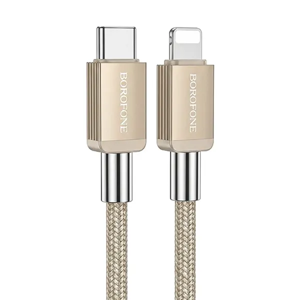 کابل USB-C به لایتنینگ Borofone BX120 (1متر) | توان 27W، شارژ سریع PD