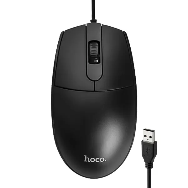 ماوس باسیم هوکو مدل GM50 | طراحی خوش‌دست، اتصال USB و مناسب استفاده روزمره