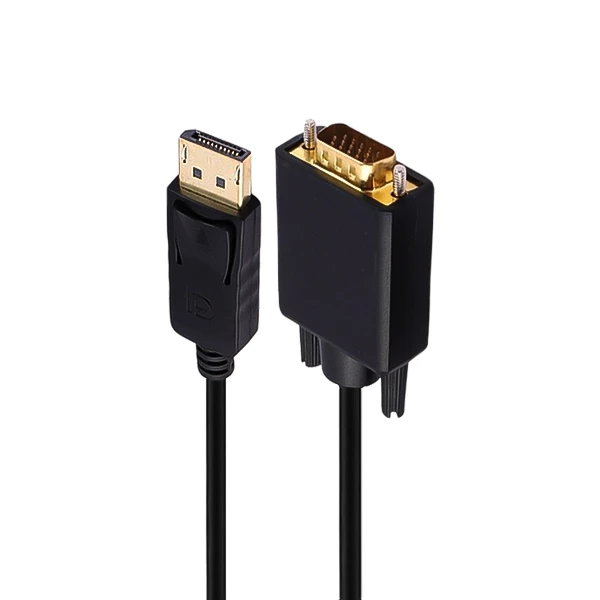 کابل تبدیل DisplayPort به VGA آنوشان مدل A-802 | کانکتور طلایی