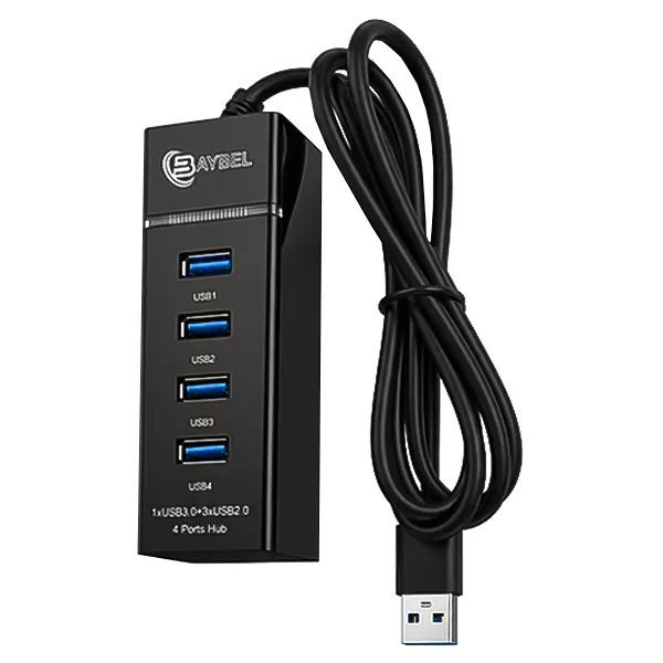 هاب ۴ پورت USB 3.0 و USB 2.0 بیبل (BAYBEL) مدل H-93 با کابل ۱.۲ متری