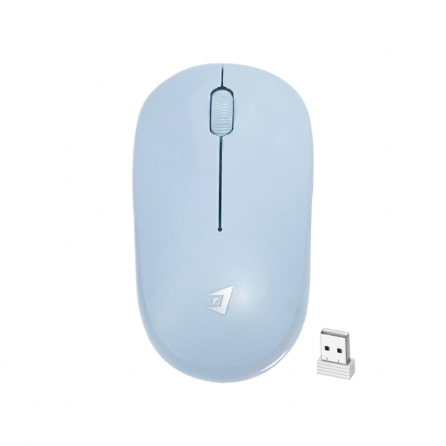 ماوس بی‌ سیم جرتک (Jertech) مدل JR5 رنگ آبی به همراه دانگل USB