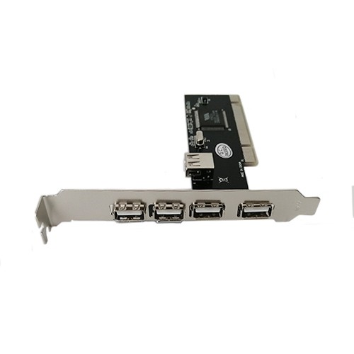 کارت USB 2.0 پی‌ی‌آی D-NET مدل 008 چهار پورت | افزایش پورت USB دسکتاپ
