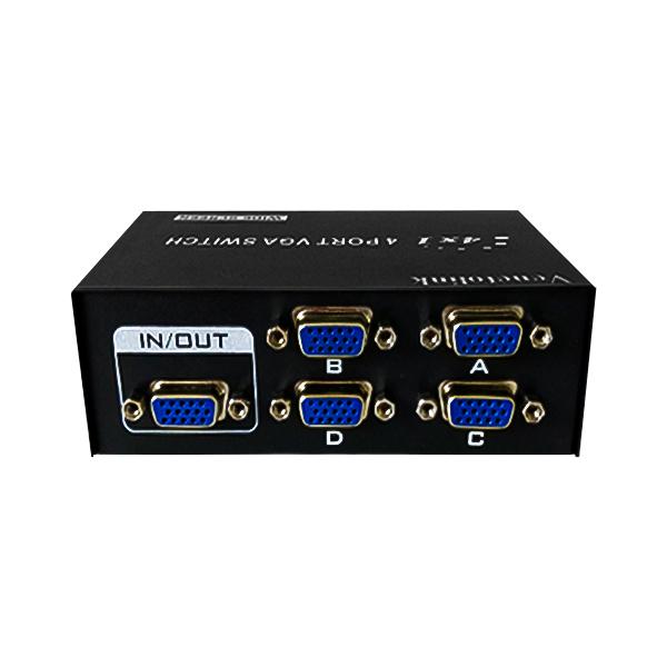سوئیچ VGA چهار پورت Venetolink مدل 15-4 | دیتا سوئیچ VGA دستی 4x1
