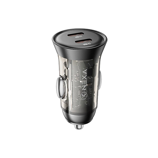 شارژر فندکی فست شارژ نکسا (Nexa) مدل R25 دو پورت Type-C توان 45 وات