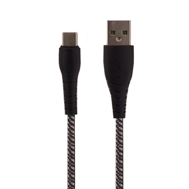 کابل شارژ و انتقال دیتا USB به Type-C تسکو (TSCO) مدل TC C201 طول ۱ متر