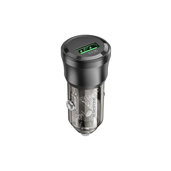 شارژر فندکی 18 وات بروفون مدل BZ23 تک پورت | Borofone BZ23 Car Charger QC3.0