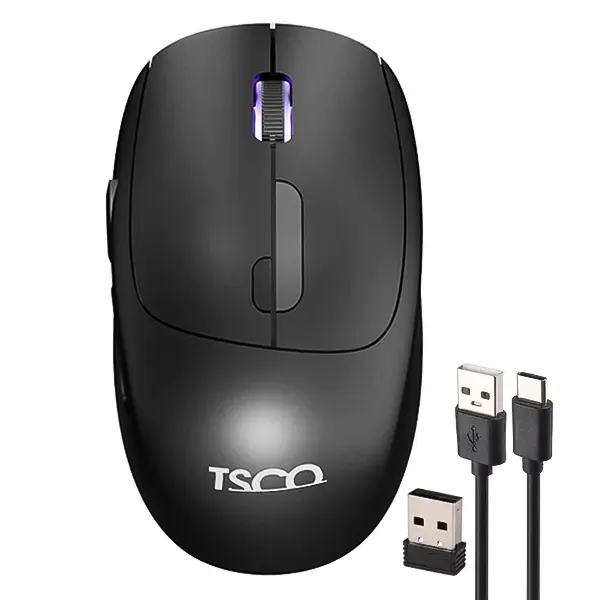 ماوس بی‌سیم شارژی تسکو مدل TM 769W با درگاه Type-C و دقت 1600 DPI