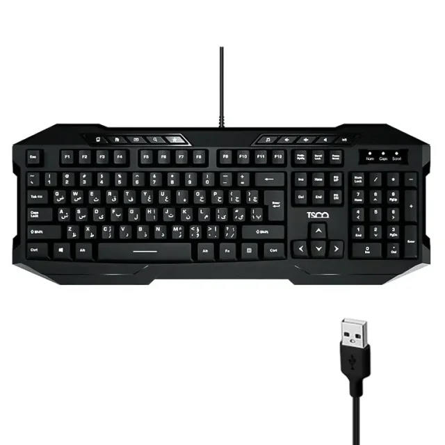 کیبورد با سیم تسکو مدل TK 8042