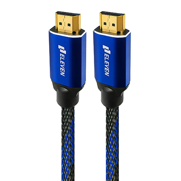 کابل HDMI ایلون Eleven طول ۲۰ متر با روکش کنفی و سوکت فلزی