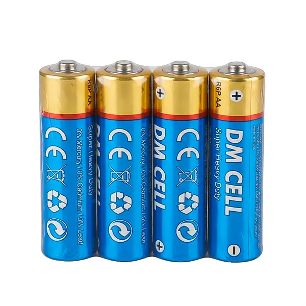باتری قلمی سوپر هوی دیوتی DM CELL مدل R6P - بسته ۴ عددی