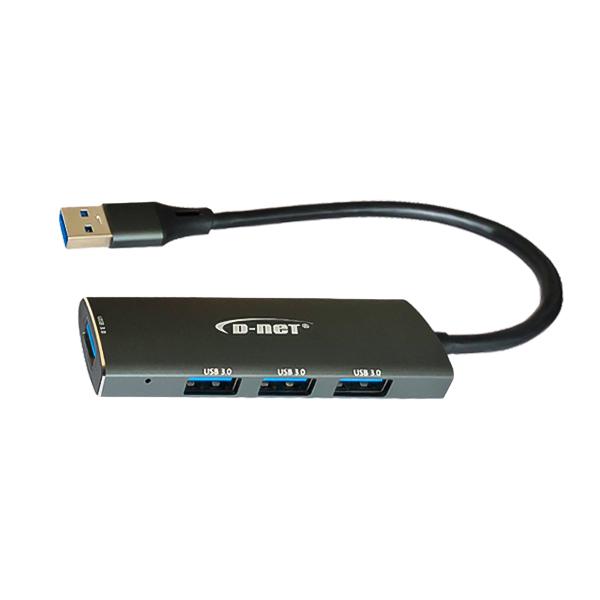 هاب ۴ پورت USB 3.0 دی‌نت مدل DT-430 (بدنه فلزی)